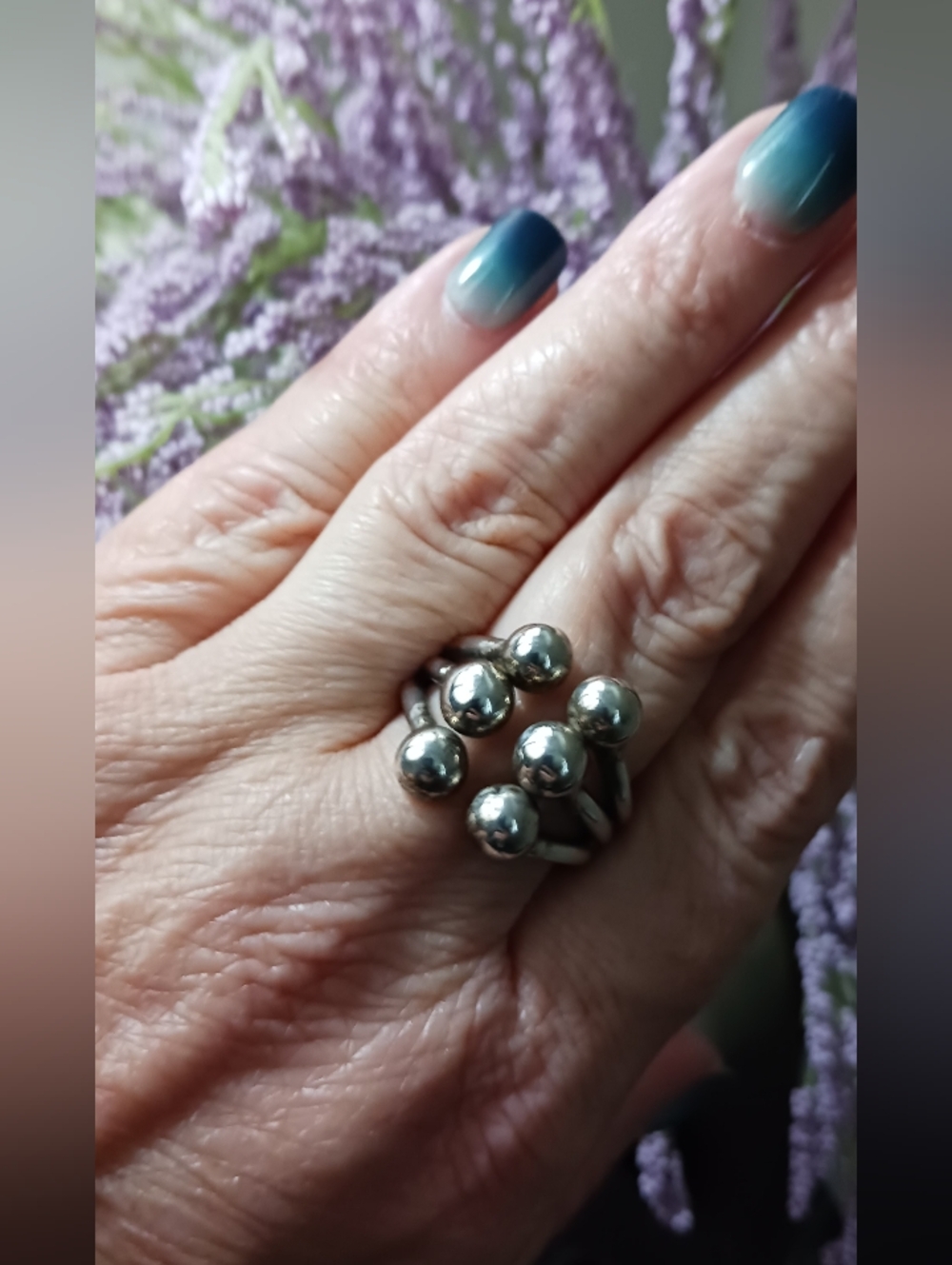 Sterling Ring, Vintage, Size 8.5 - Picture 7 of 7